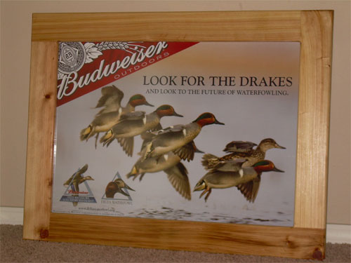 Delta/Budweiser poster frame