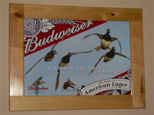 Delta/Budweiser poster frame